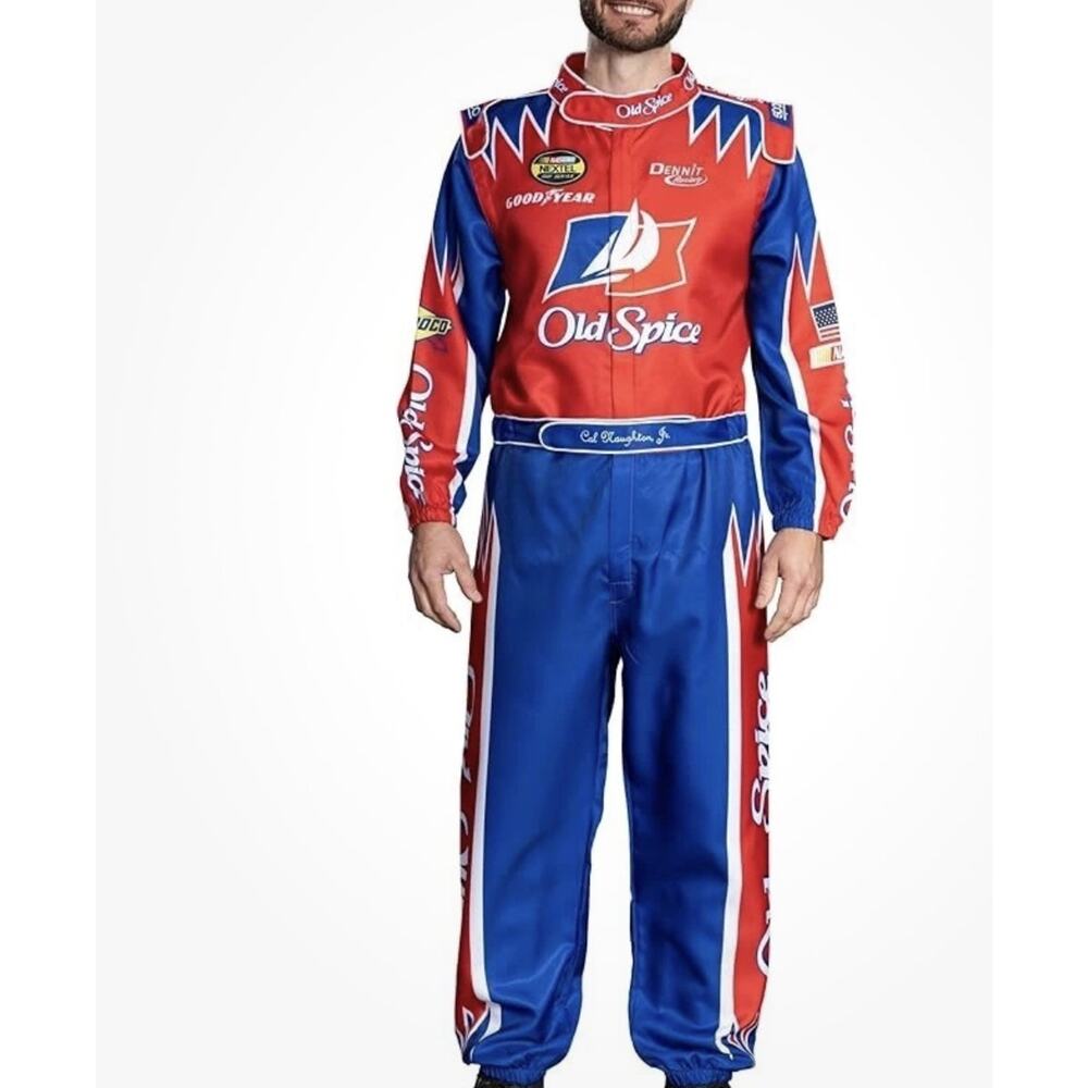 Mens Ricky Bobby Racing Costume Adult Talladega Nights Full Cosplay Set XXL 2XL